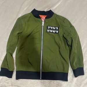 Wonder Nation Olive Green Kids Jacket with Black Details